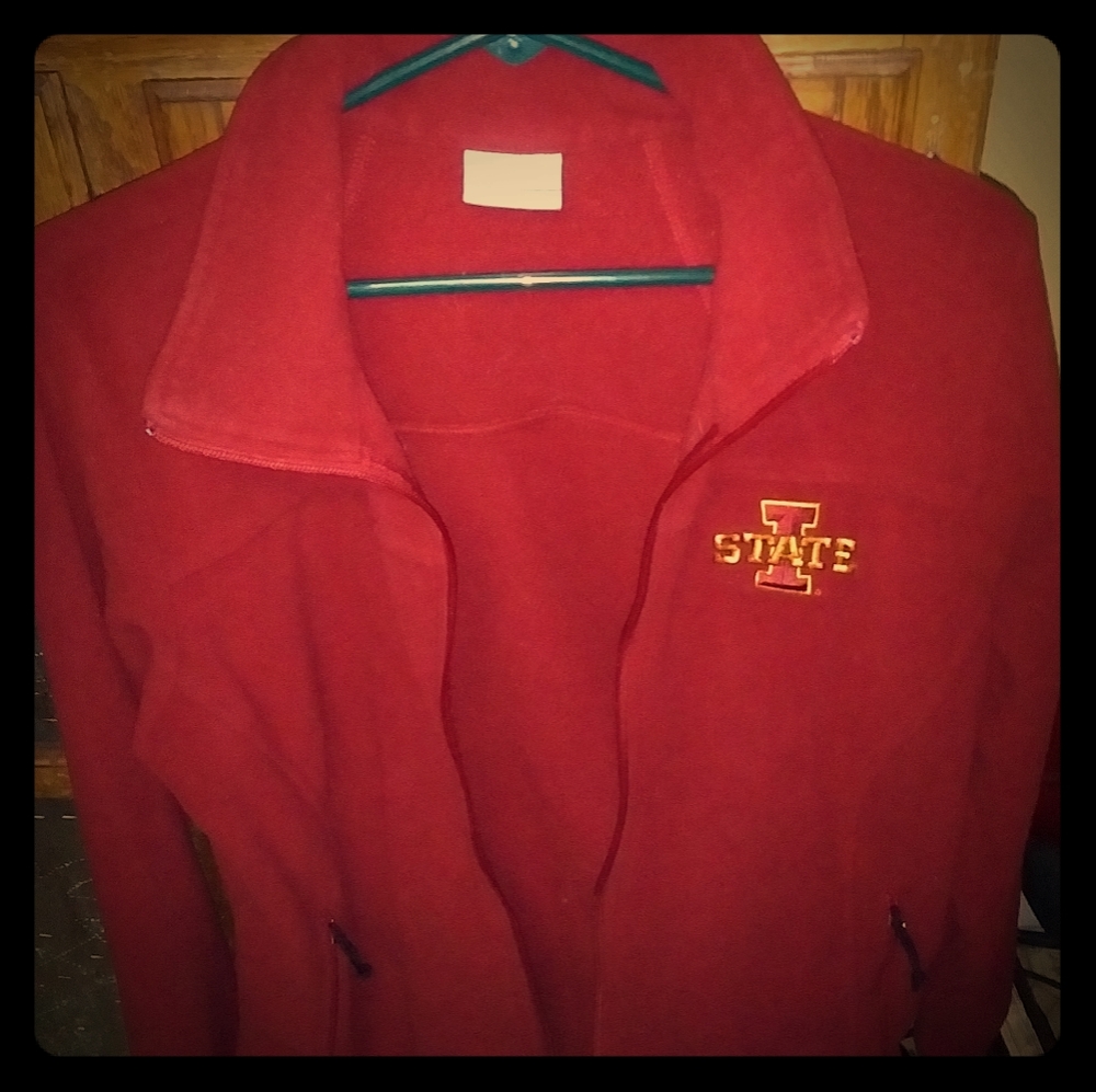 Women's red Columbia Fleece Jacket (Iowa State)